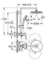 Душова система Grohe Vitalio Comfort 110 хром 26985001