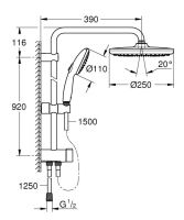 Душова система Grohe Vitalio Start 110 хром 26989001