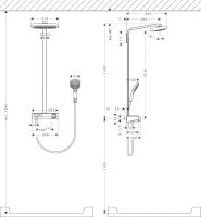 Душова система з термостатом Hansgrohe Raindance Select хром 27127400