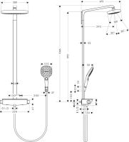 Душова система Hansgrohe Raindance Select хром 27282400