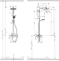 Душова система Hansgrohe Crometta E хром 27284000