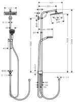 Душова система Hansgrohe Crometta E хром 27289000