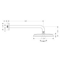 Верхний душ Hansgrohe Raindance Classic золото 27424090