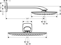 Верхній душ Hansgrohe PuraVida хром 27437400