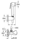 Гігієнічний душ Grohe Tempesta-F хром 27514001