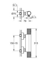 Смеситель для душа Grohe Precision Feel хром 34790000