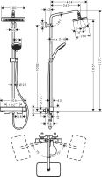 Душова система з термостатом Hansgrohe Croma E хром 27660000