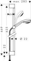 Душовий гарнітур Hansgrohe Crometta хром 27763000