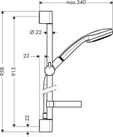 Душовий гарнітур Hansgrohe Croma хром 27771000