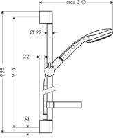 Змішувач Hansgrohe Croma хром 27774000