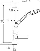 Душовий гарнітур Hansgrohe Croma хром 27776000