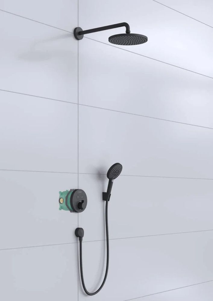 Душова система прихованого монтажу Hansgrohe Raindance S чорний матовий 27959670