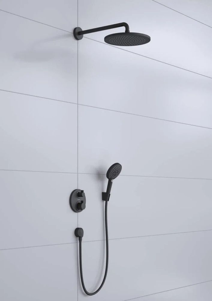 Душова система прихованого монтажу Hansgrohe Croma чорний матовий 27961670