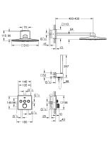 Душова система прихованого монтажу Grohe Grohtherm SmartControl Rainshower 310 SmartActive Cube 34804000