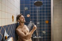 Душевая система с термостатом Hansgrohe Activera черный матовый 28078670
