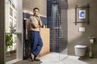 Душевая система с термостатом Hansgrohe Activera черный матовый 28078670