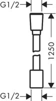 Шланг для душу Hansgrohe Designflex 125 см чорний матовий 28220670