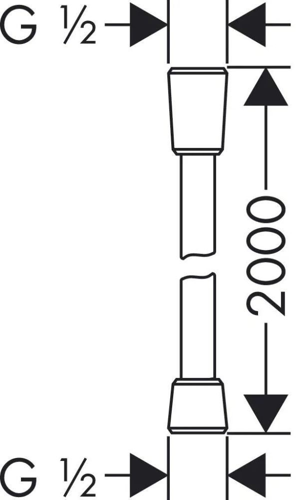 Шланг для душу Hansgrohe Isiflex 200 см хром 28274000