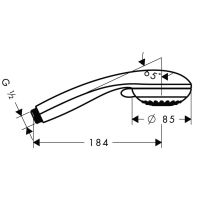 Ручний душ Hansgrohe Crometta хром 28563000