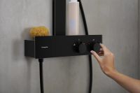 Душова система з термостатом Hansgrohe Rainfinity чорний матовий 28742670