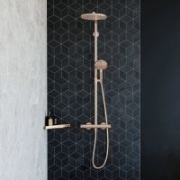 Душевая система с термостатом Hansgrohe Raindance S бронза 28823140