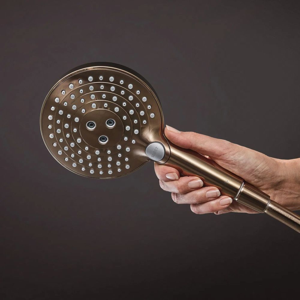 Душевая система с термостатом Hansgrohe Raindance S бронза 28823140