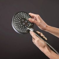 Душевая система с термостатом Hansgrohe Raindance S черный матовый хром 28823340
