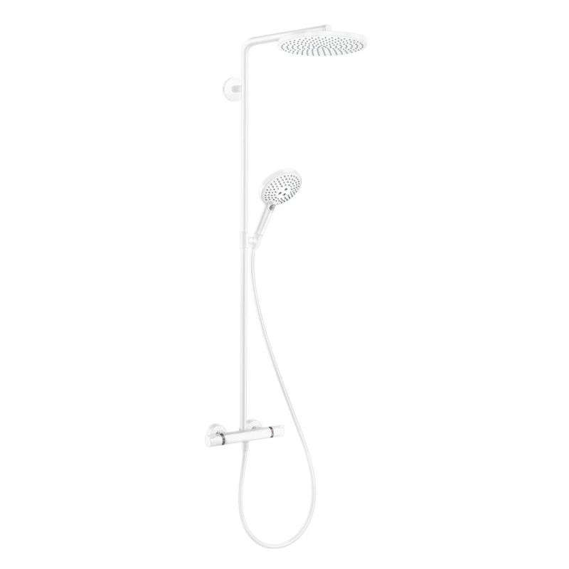 Душова система з термостатом Hansgrohe Raindance S білий матовий 28823700