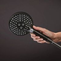 Душевая система с термостатом Hansgrohe Raindance S черный матовый хром 28825340