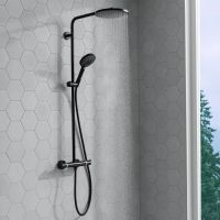 Душова система з термостатом Hansgrohe Raindance S чорний матовий 28825670