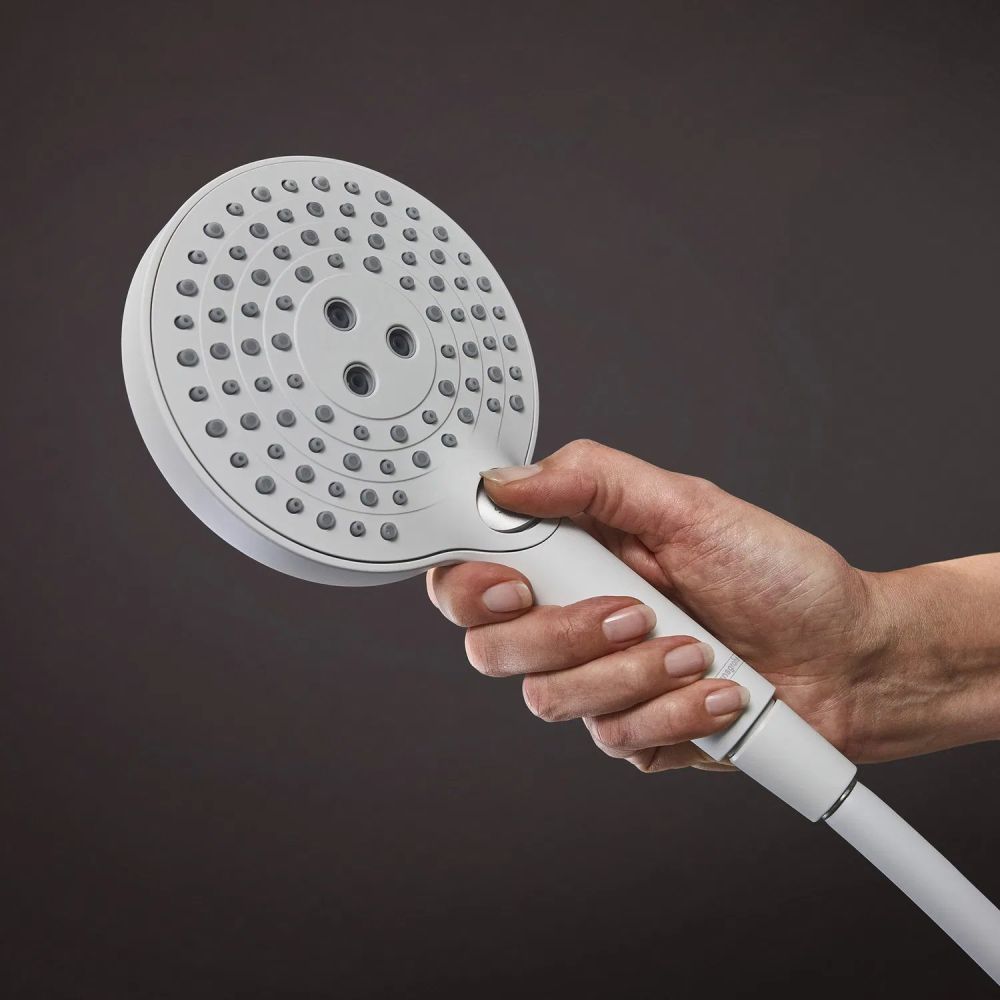 Душевая система с термостатом Hansgrohe Raindance S белый матовый 28825700