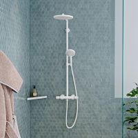 Душевая система с термостатом Hansgrohe Raindance S белый матовый 28825700