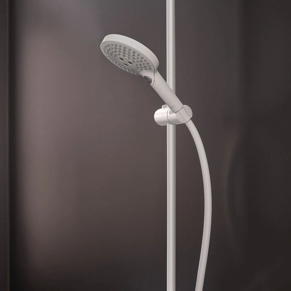 Душевая система с термостатом Hansgrohe Raindance S белый матовый 28825700