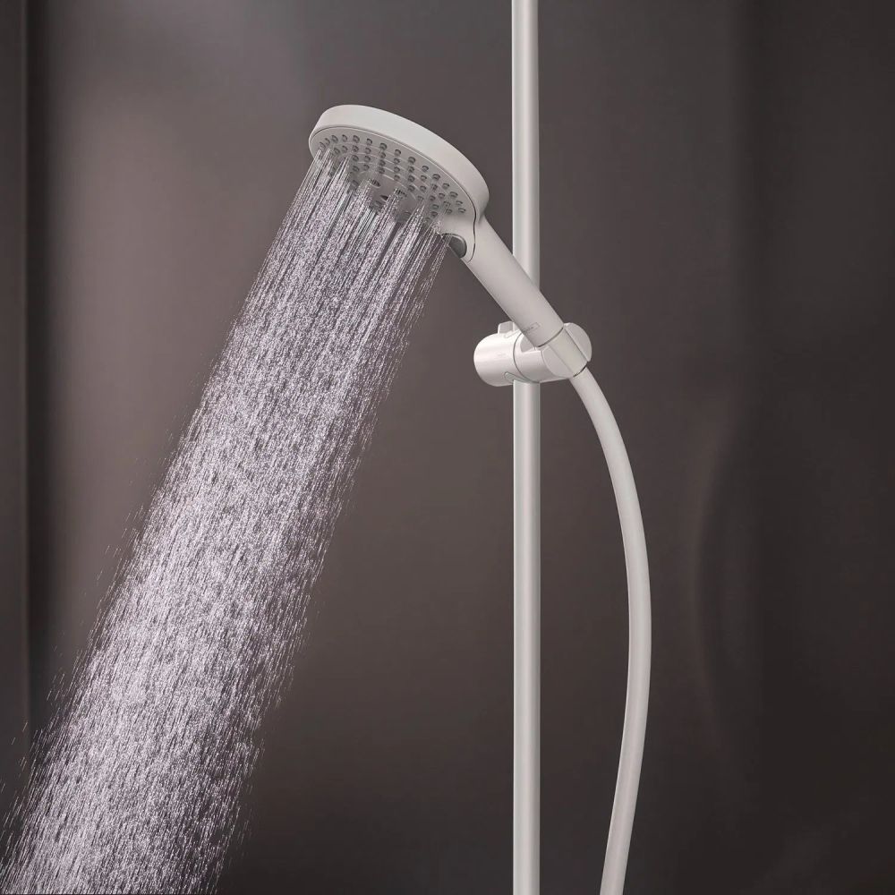 Душевая система с термостатом Hansgrohe Raindance S белый матовый 28825700