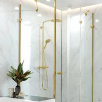 Душевая система с термостатом Hansgrohe Raindance S золото 28825990
