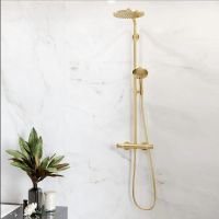 Душевая система с термостатом Hansgrohe Raindance S золото 28825990