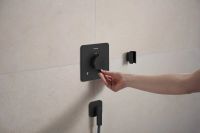 Шланговое подключение Hansgrohe Fixfit Q черный матовый 28884670