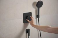 Шланговое подключение Hansgrohe Fixfit Q черный матовый 28884670