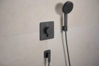 Тримач для ручного душу Hansgrohe Porter Fine чорний матовий хром 28885340