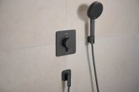 Тримач для ручного душу Hansgrohe Porter Fine чорний матовий хром 28885340