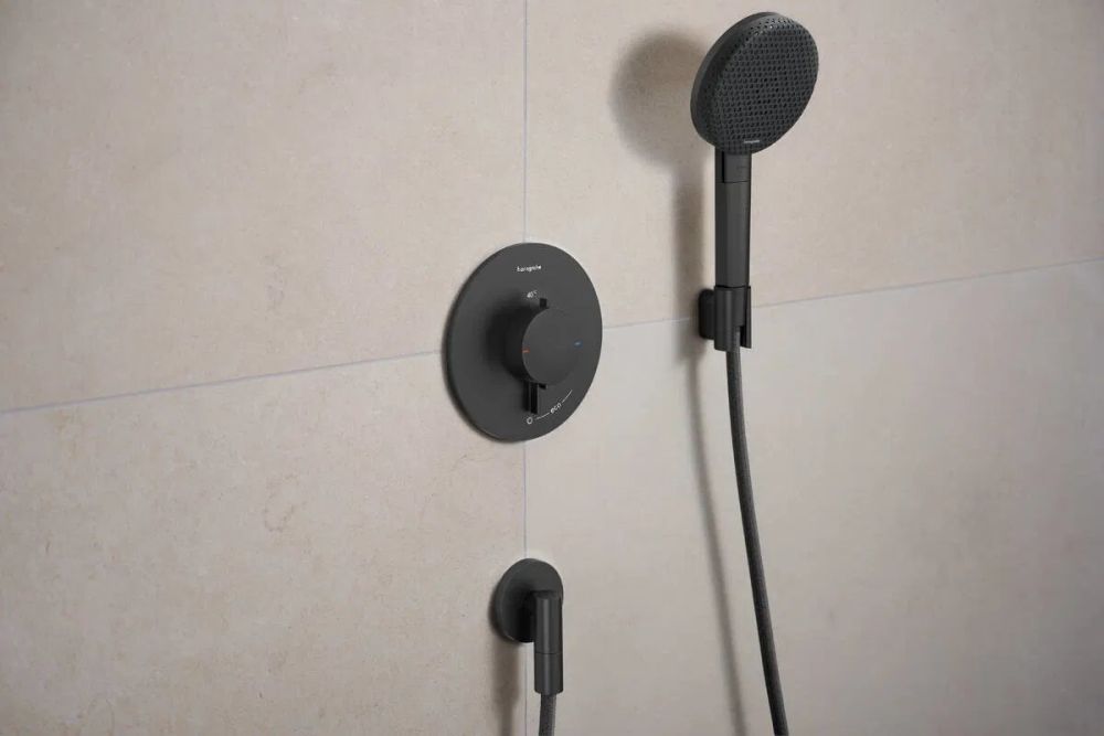 Тримач для ручного душу Hansgrohe Porter Fine чорний матовий хром 28885340