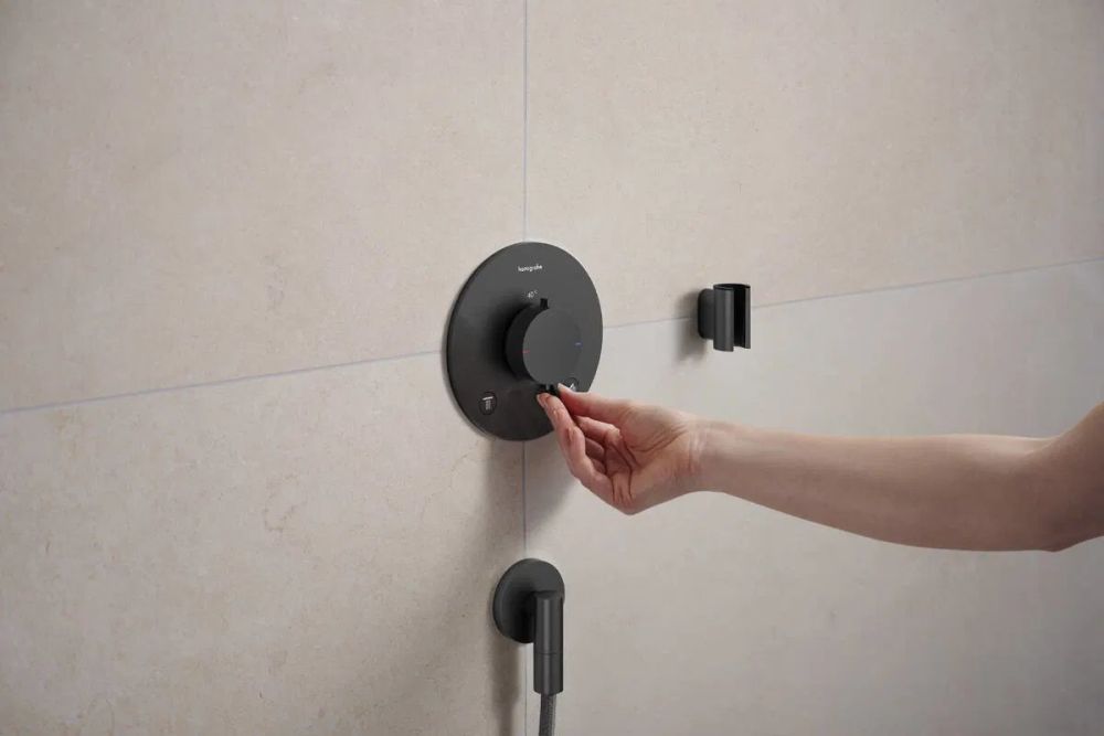 Тримач для ручного душу Hansgrohe Porter Fine чорний матовий хром 28885340