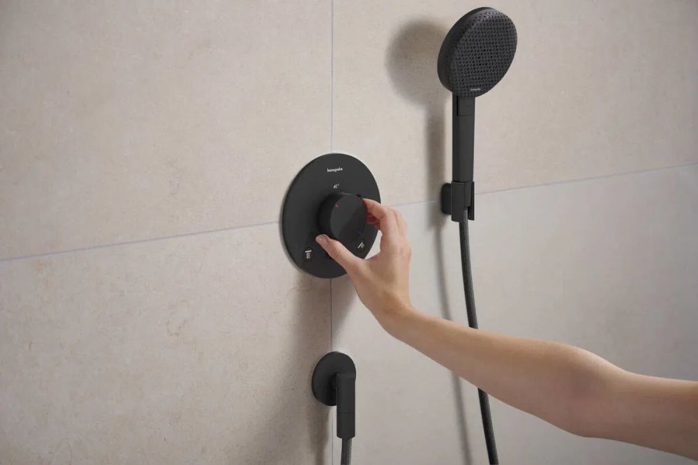 Тримач для ручного душу Hansgrohe Porter Fine чорний матовий 28885670