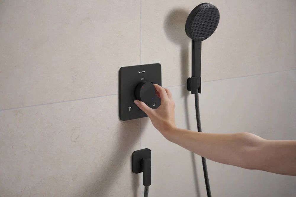 Тримач для ручного душу Hansgrohe Porter Fine чорний матовий 28885670