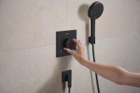 Тримач для ручного душу Hansgrohe Porter Fine чорний матовий 28885670