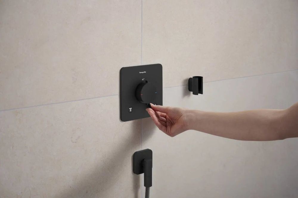 Тримач для ручного душу Hansgrohe Porter Fine чорний матовий 28885670