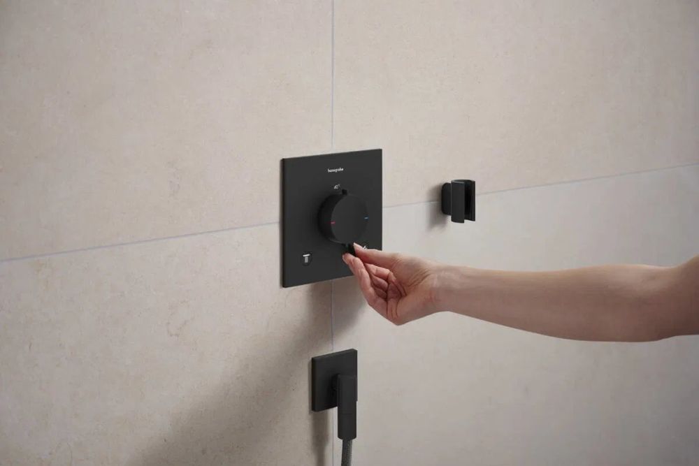 Тримач для ручного душу Hansgrohe Porter Fine чорний матовий 28885670