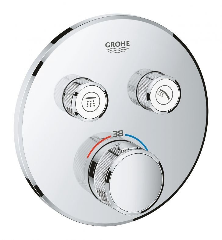 Смеситель скрытого монтажа Grohe Grohtherm SmartControl хром 29119000