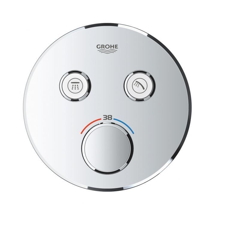 Смеситель скрытого монтажа Grohe Grohtherm SmartControl хром 29119000