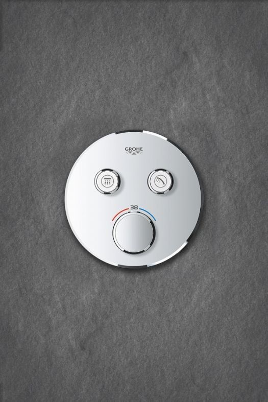 Смеситель скрытого монтажа Grohe Grohtherm SmartControl хром 29119000